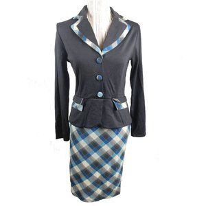 Women Office Fake Two Piece Bodycon Dress